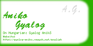 aniko gyalog business card
